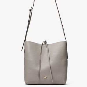 Michael Kors Junie Large Pebbled Leather Messenger Bag